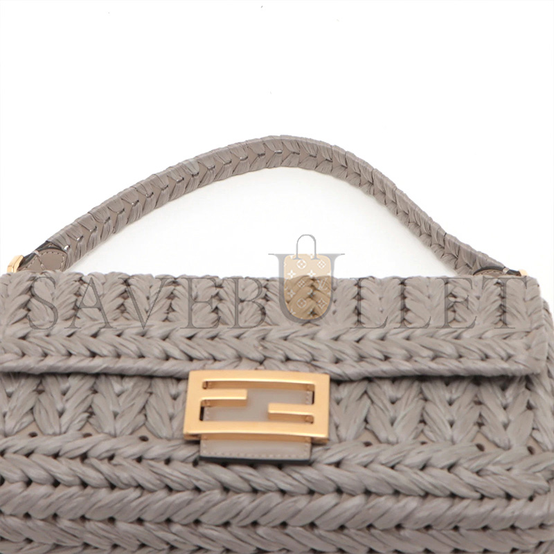 F**di baguette leather light blue (27*15*6cm)